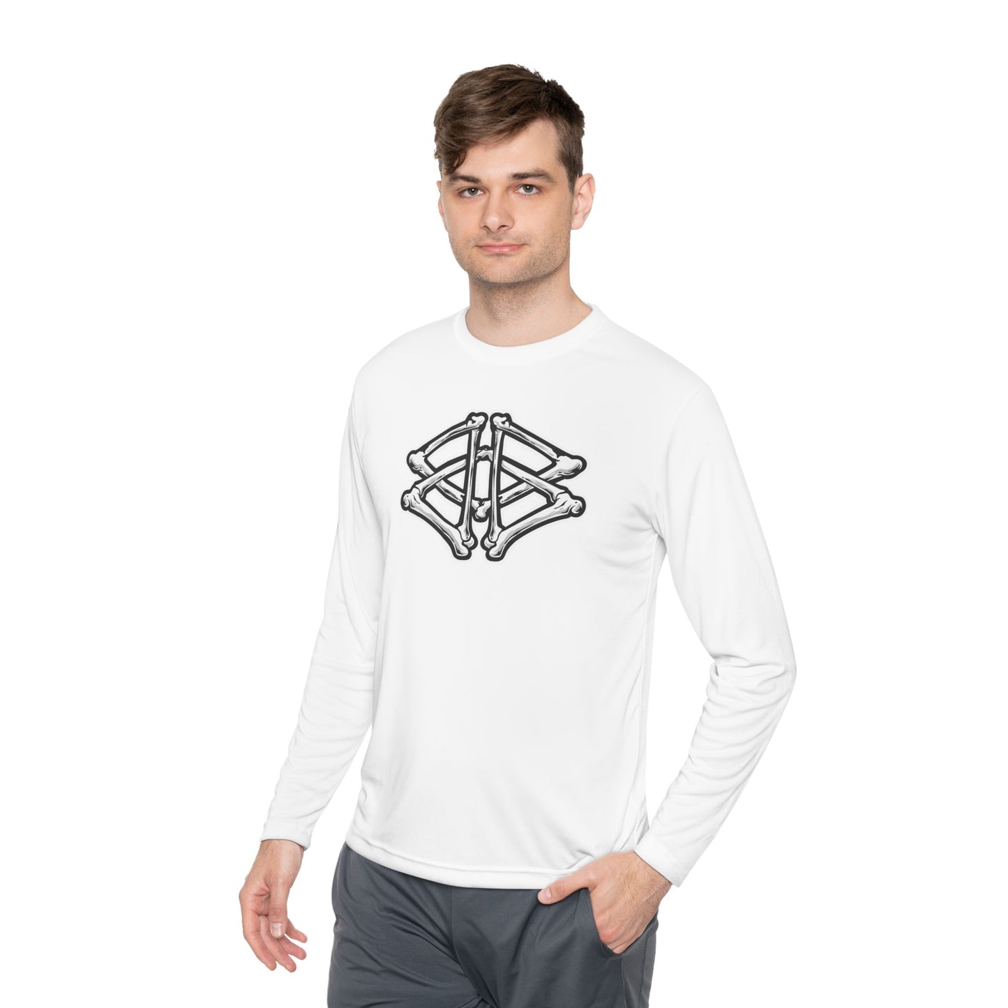 Boneyard Barbering Sport-Tek LS Bones Tee
