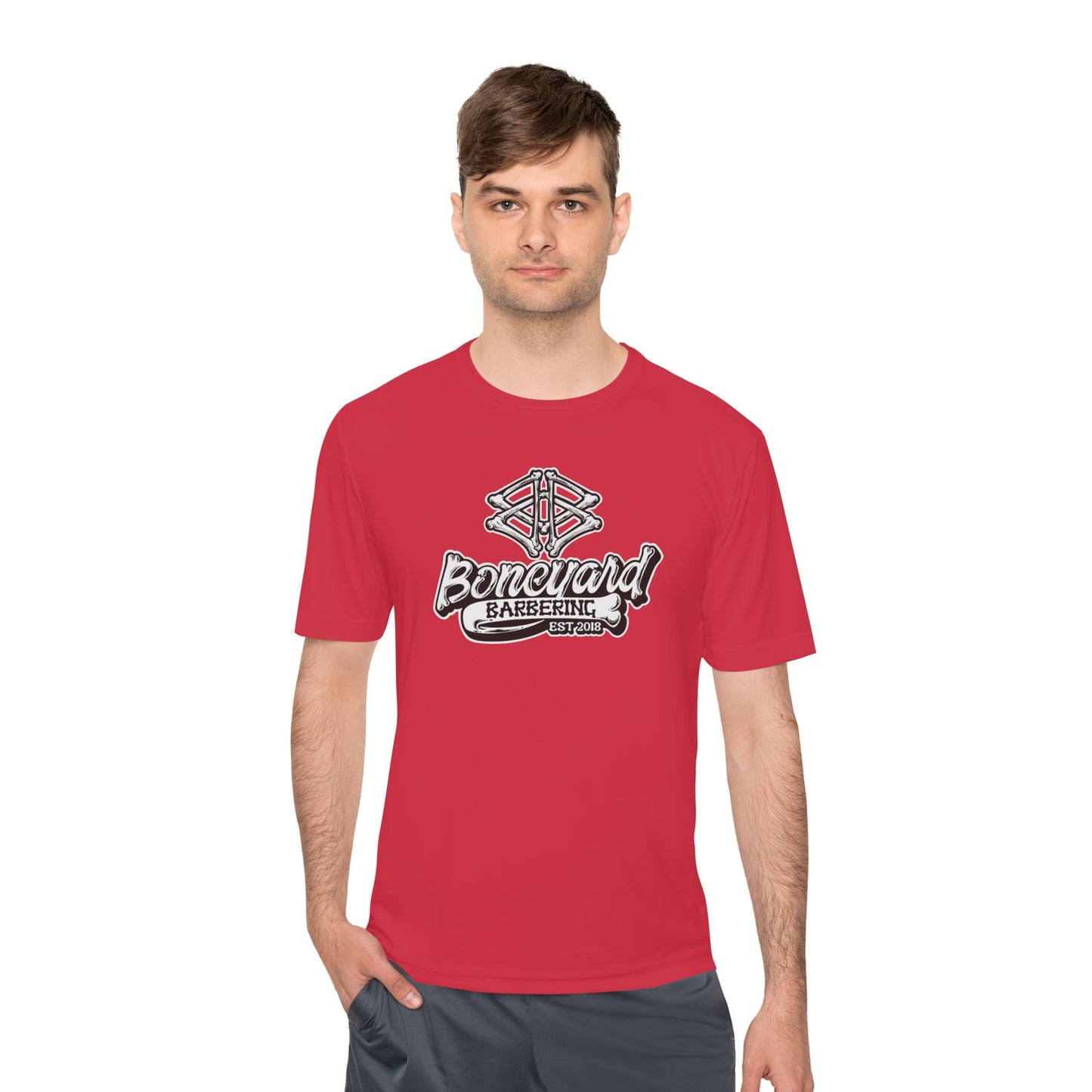 Boneyard Barbering Sport-Tek Logo Tee