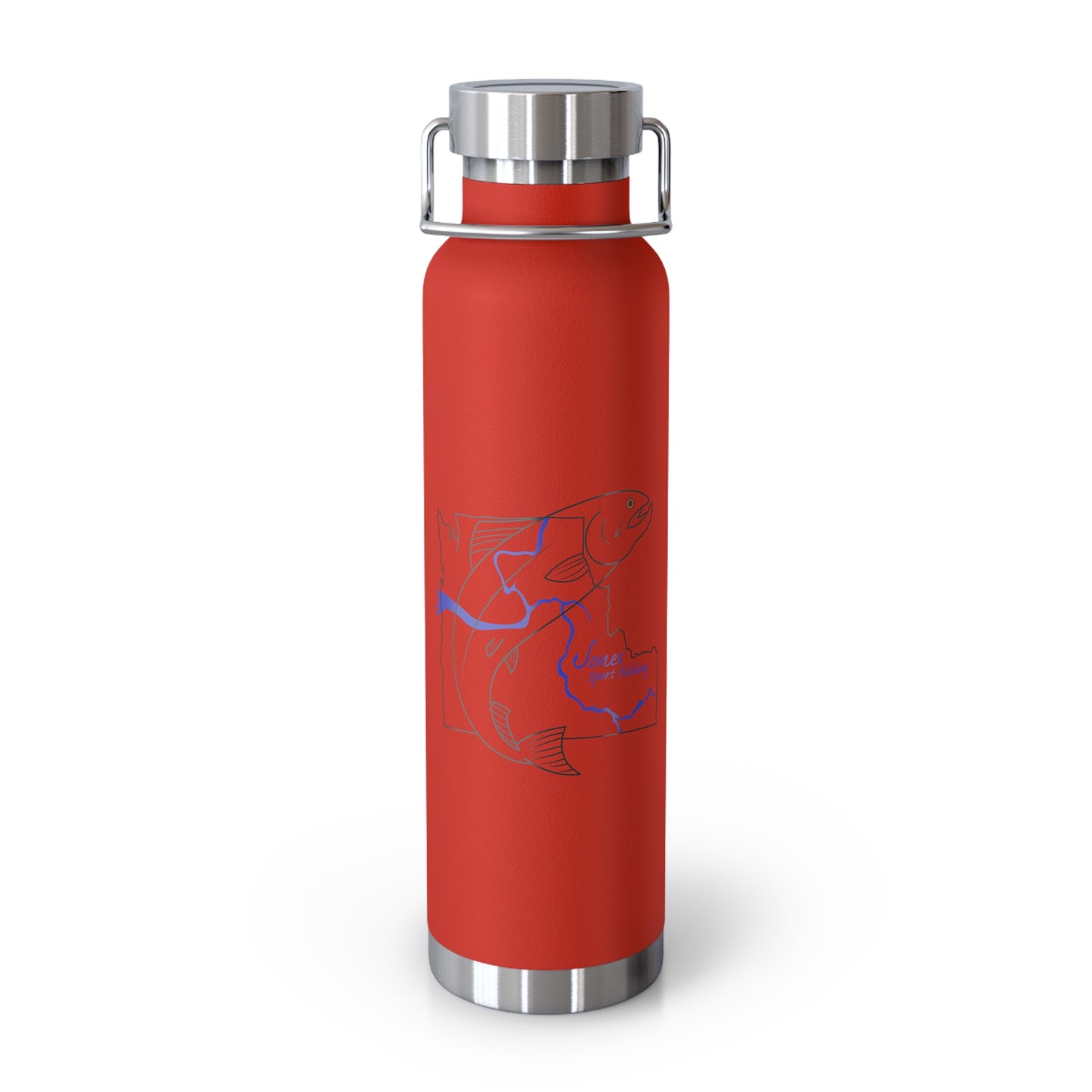 JSF Salmon Insulated Bottle, 22oz
