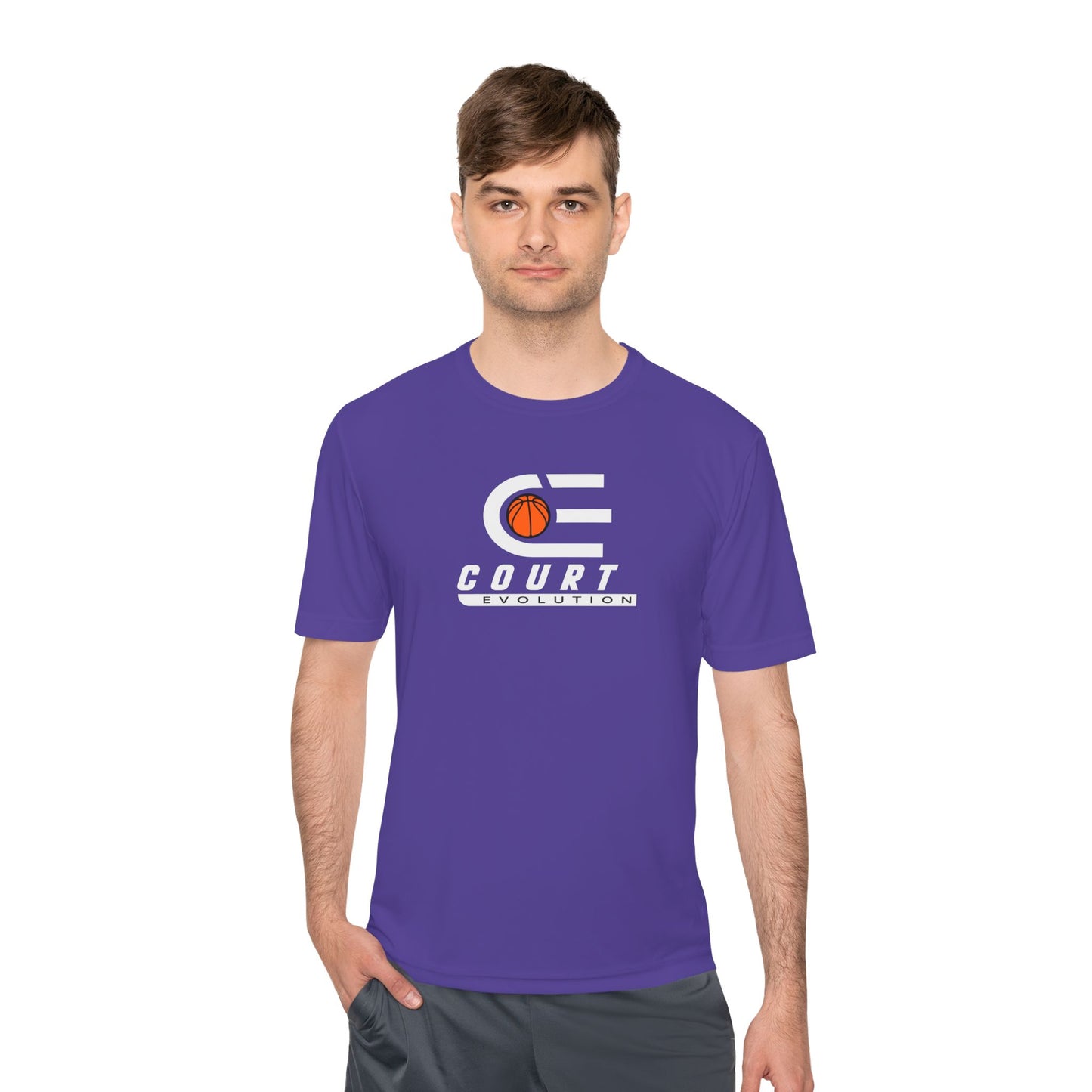 Court Evolution Logo Moisture Wicking Tee