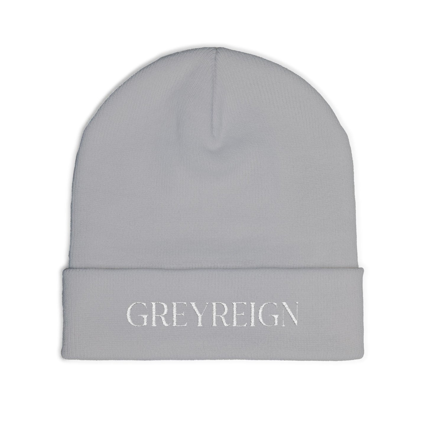 Grey Reign Knit Beanie