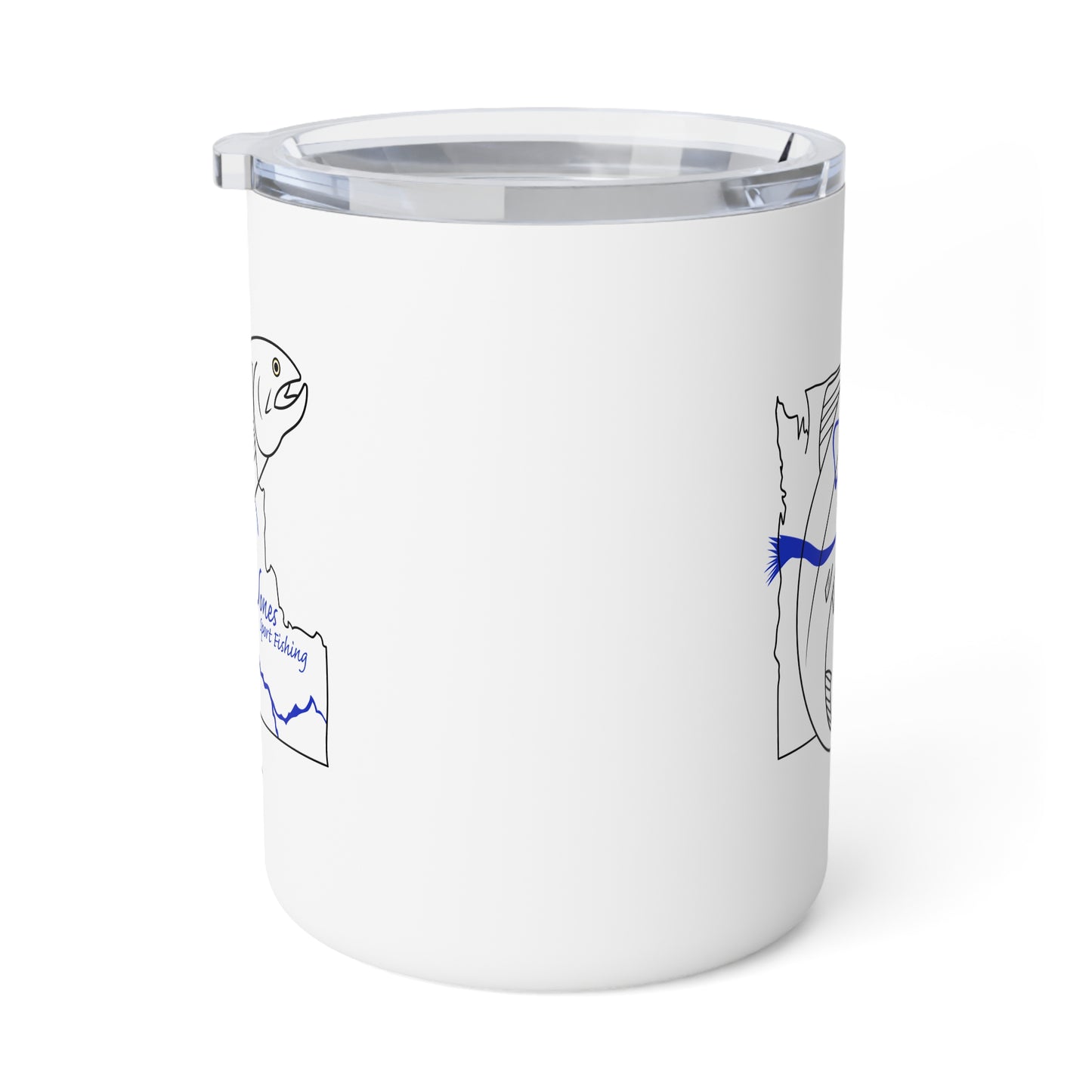 JSF Salmon Insulated Coffee Mug, 10oz