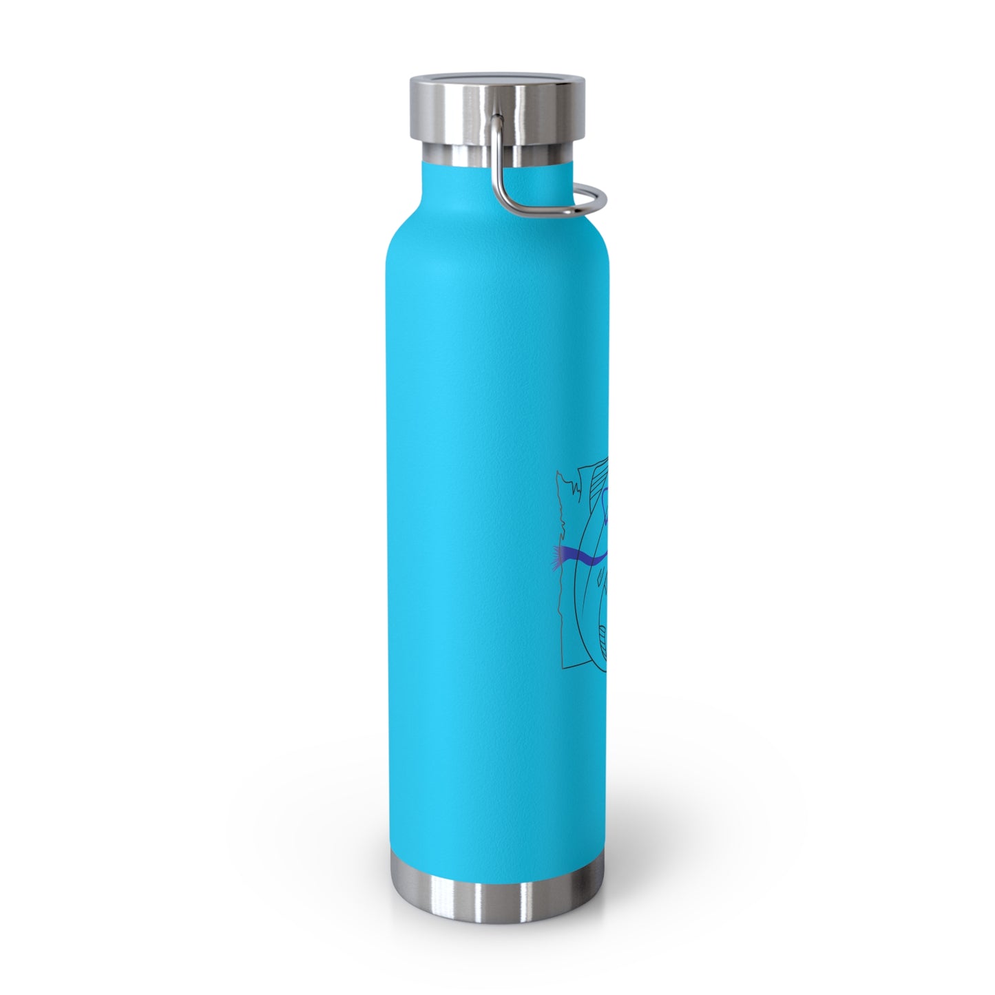 JSF Salmon Insulated Bottle, 22oz