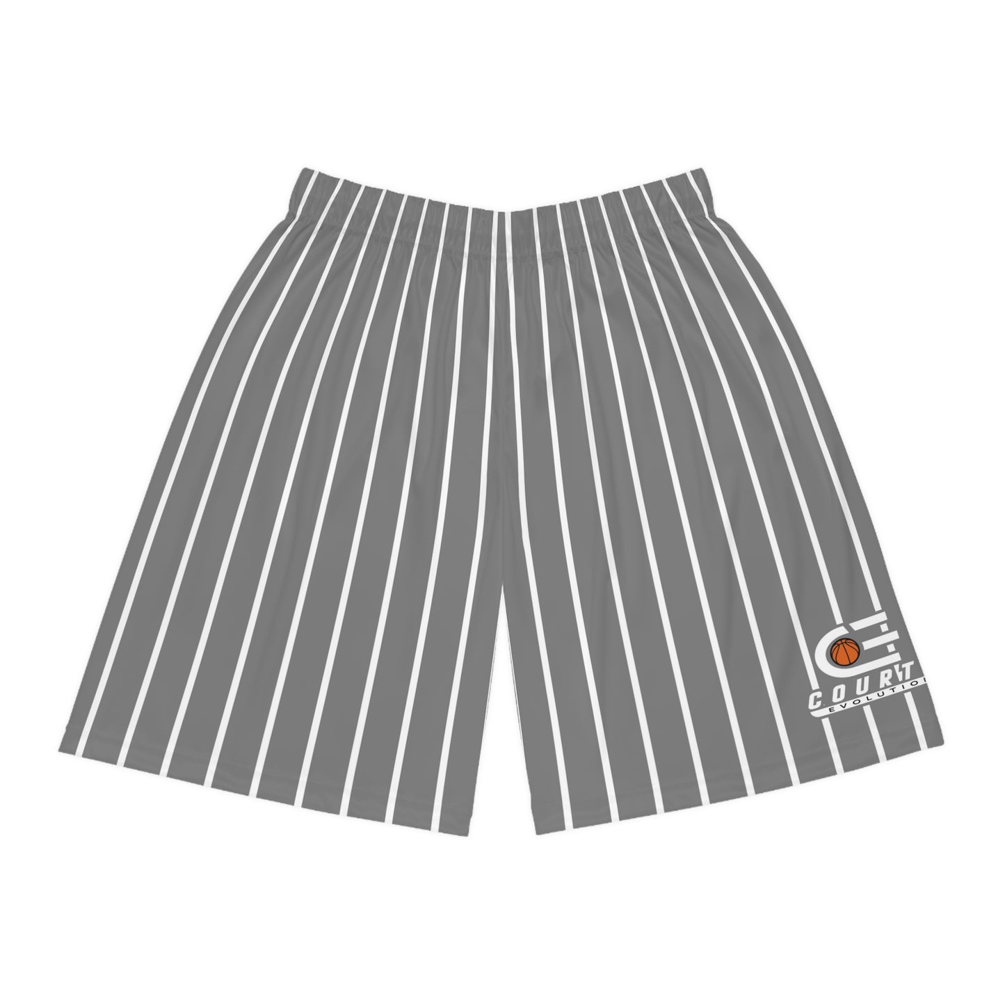 Court Evolution Gray Pinstripe Shorts