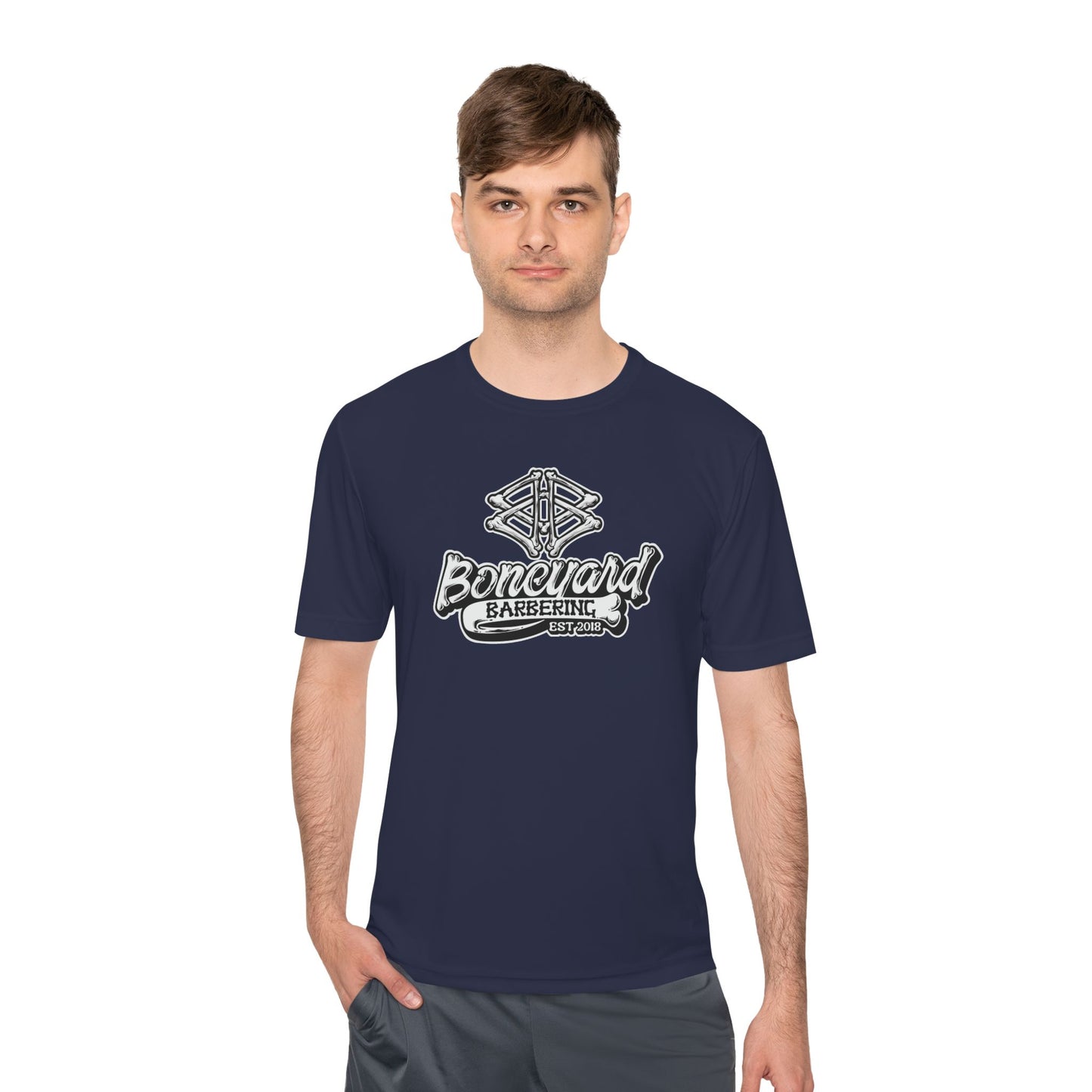 Boneyard Barbering Sport-Tek Logo Tee