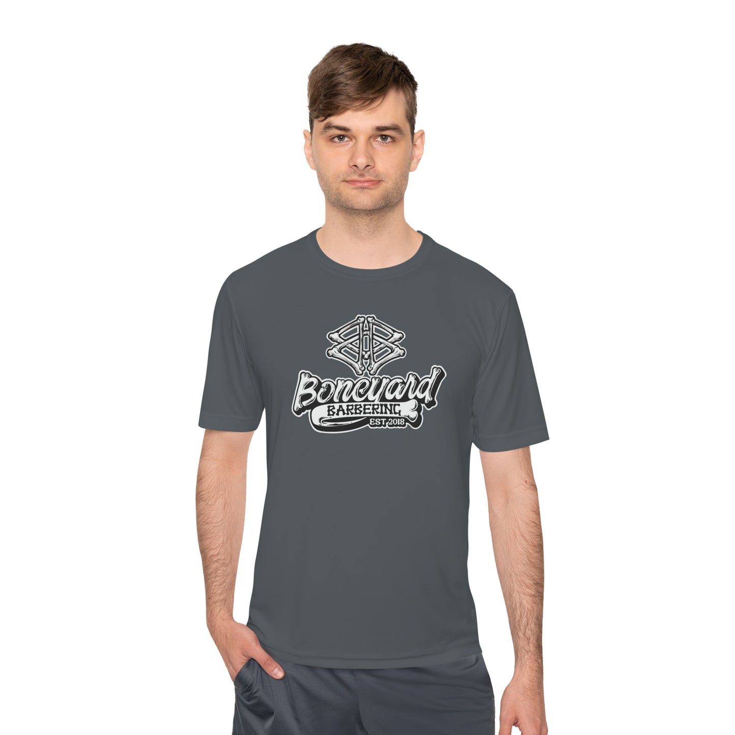 Boneyard Barbering Sport-Tek Logo Tee