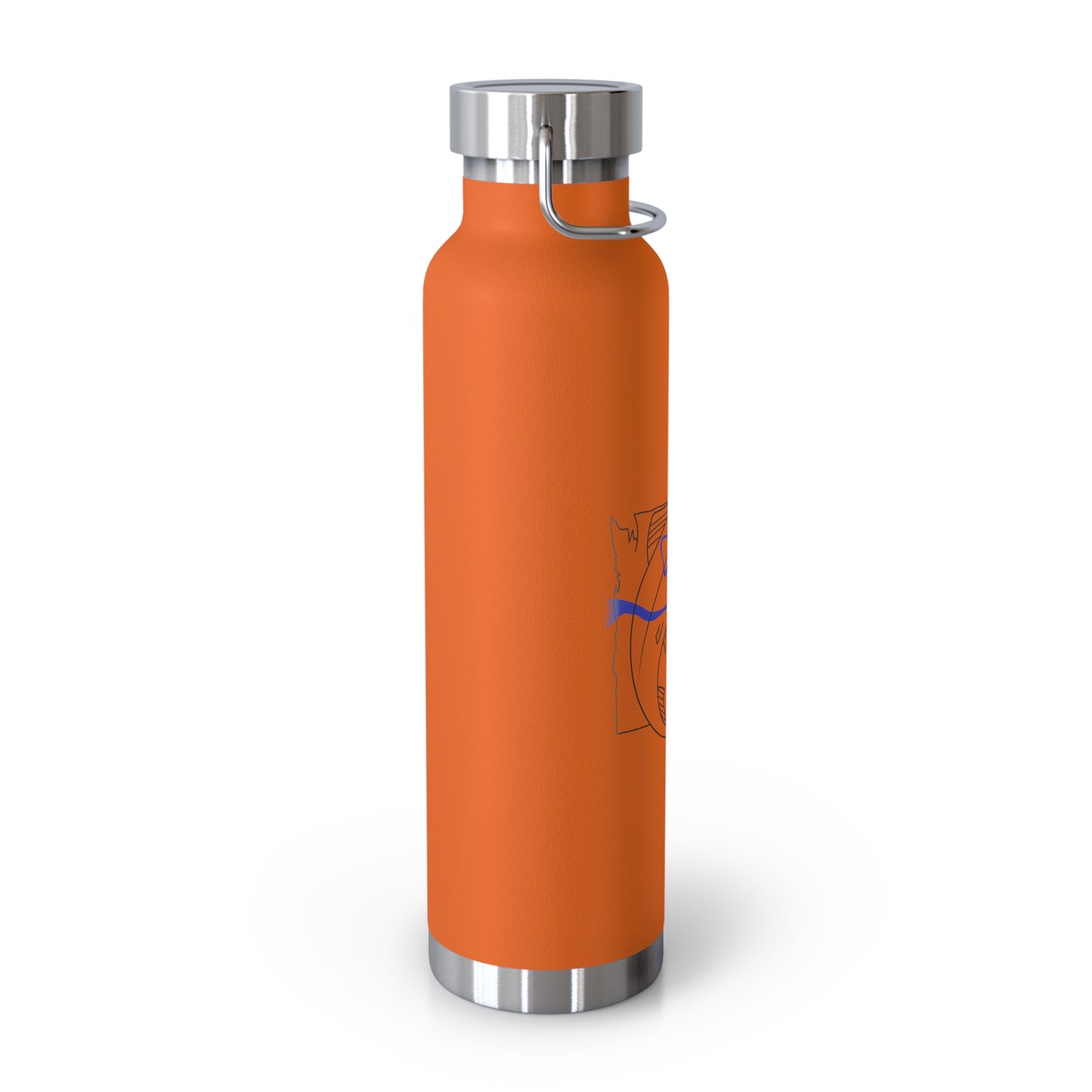 JSF Salmon Insulated Bottle, 22oz