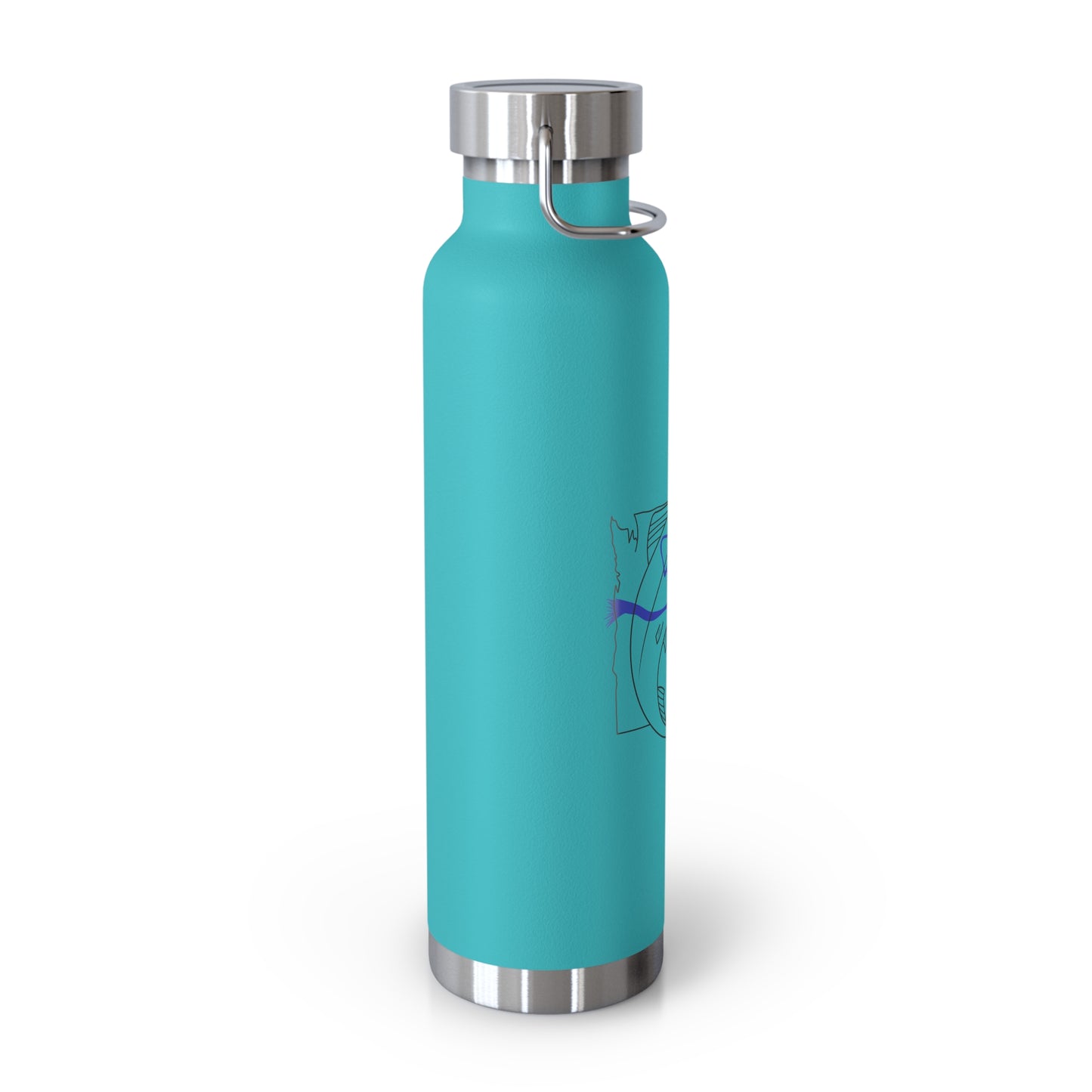 JSF Salmon Insulated Bottle, 22oz