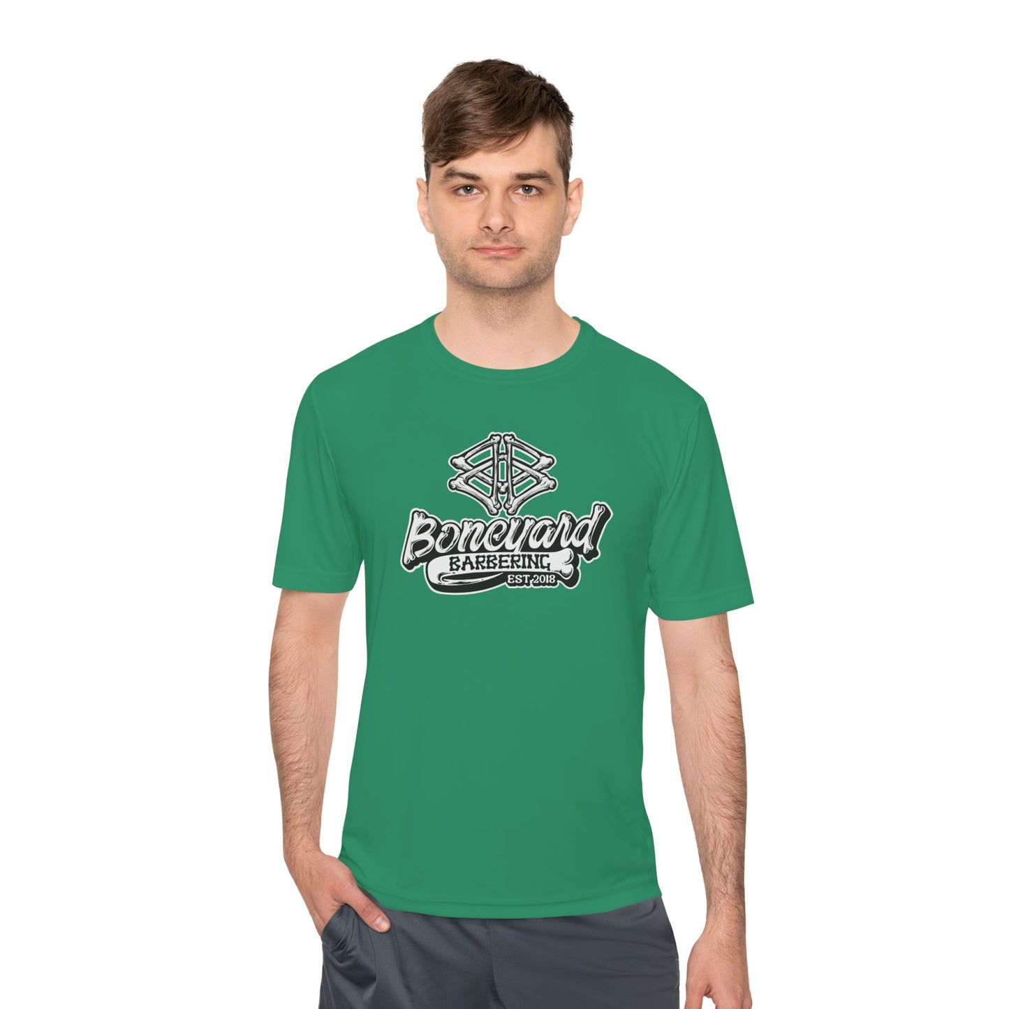 Boneyard Barbering Sport-Tek Logo Tee