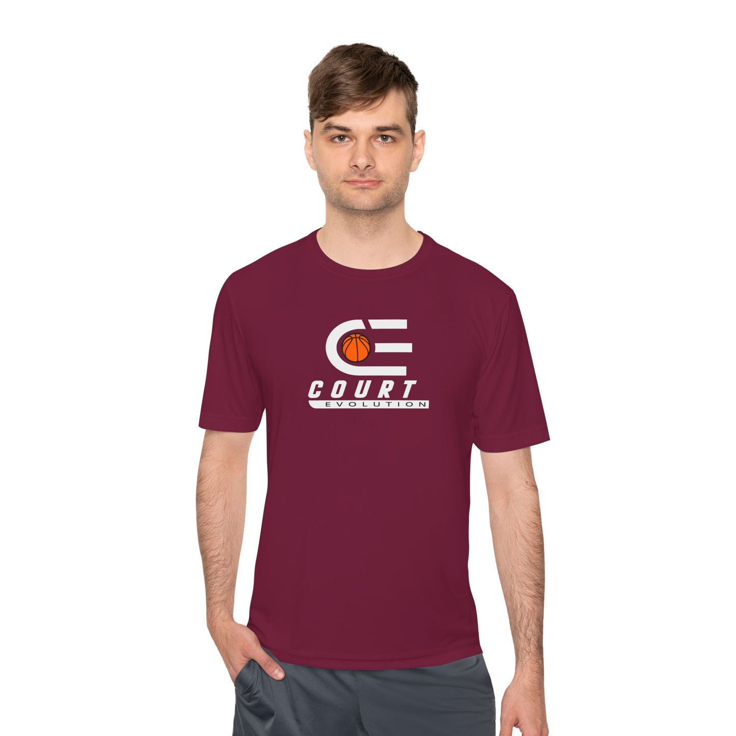 Court Evolution Logo Moisture Wicking Tee