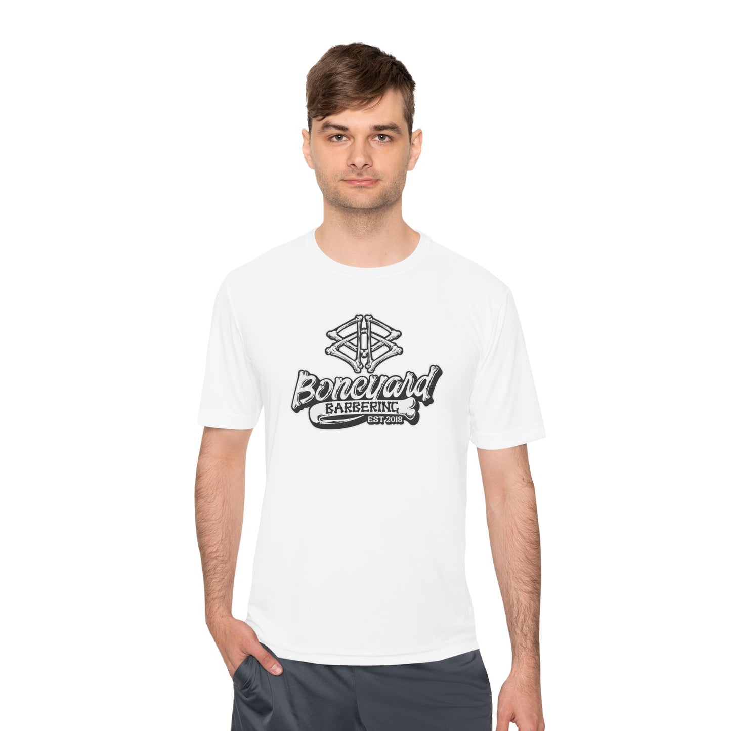 Boneyard Barbering Sport-Tek Logo Tee