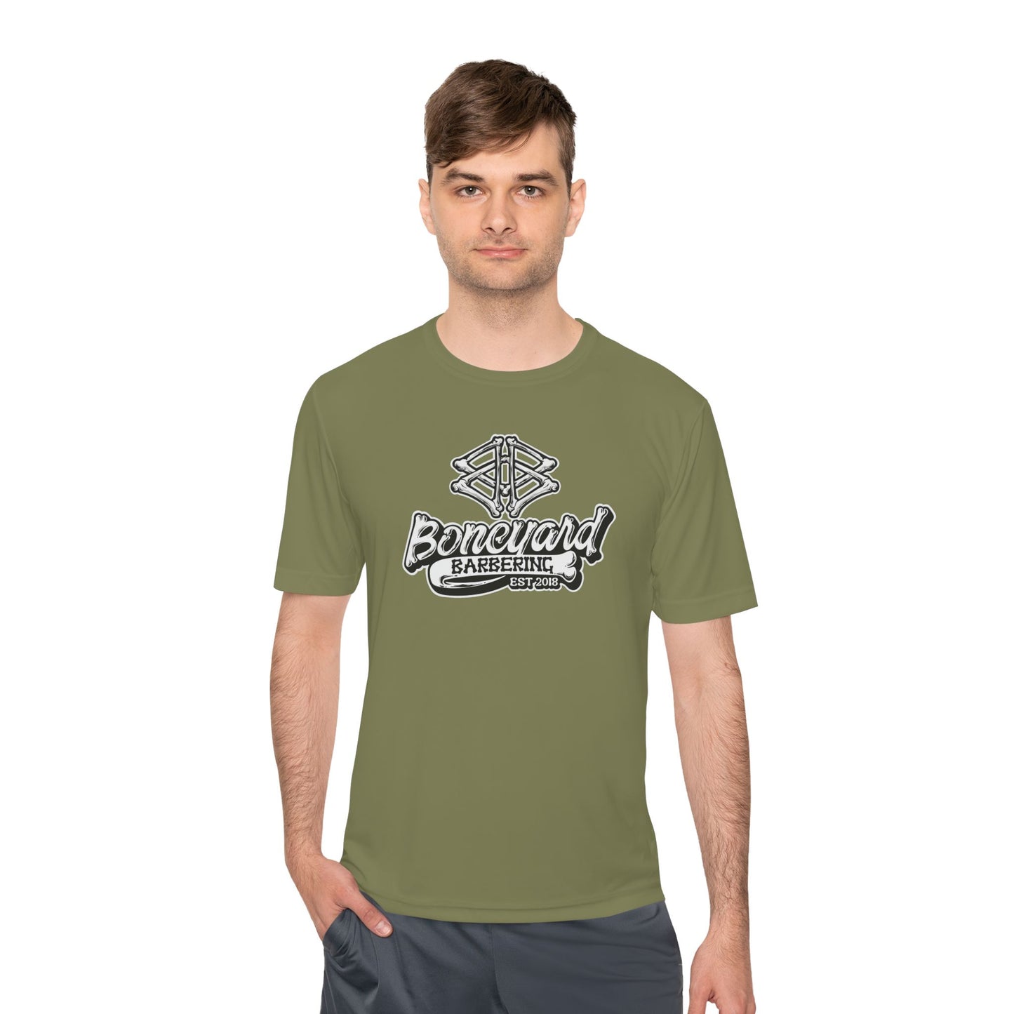 Boneyard Barbering Sport-Tek Logo Tee