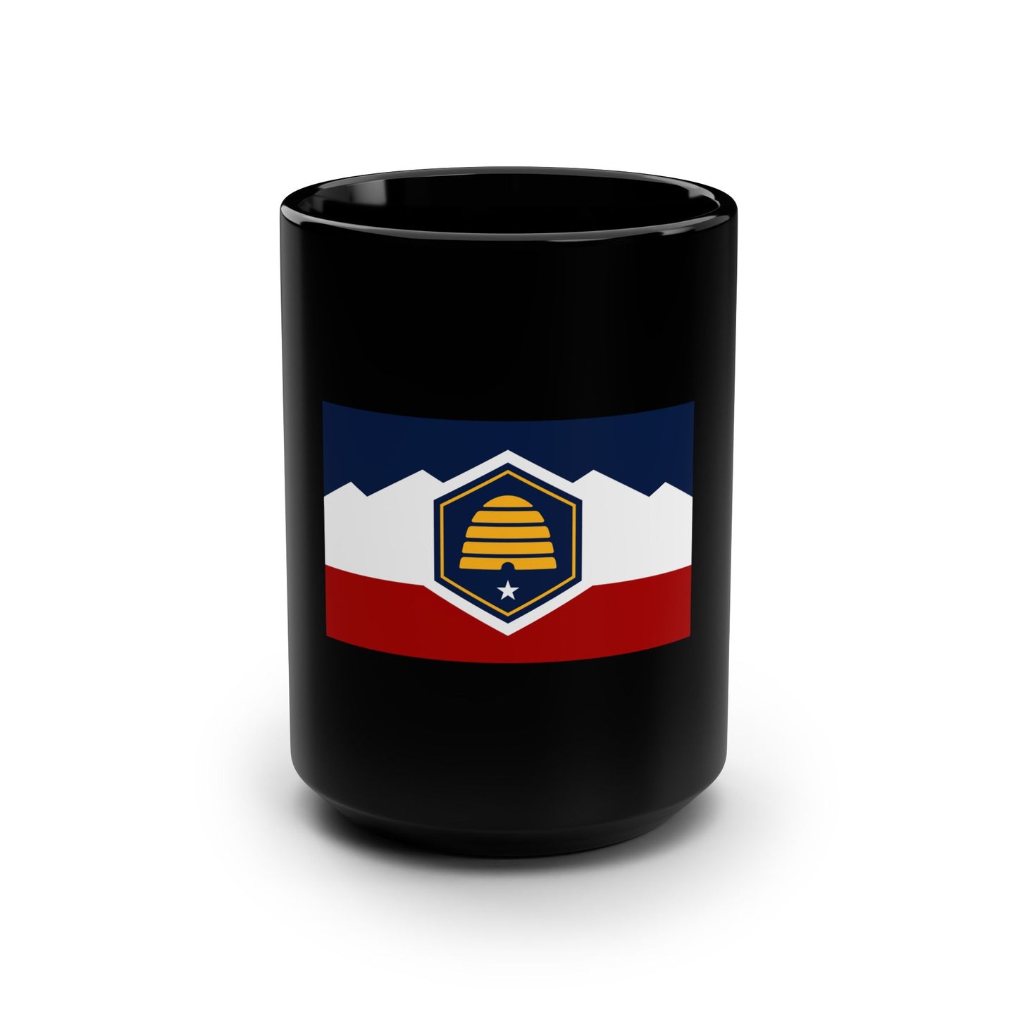 Beehive Statement Flag Mug (Black)