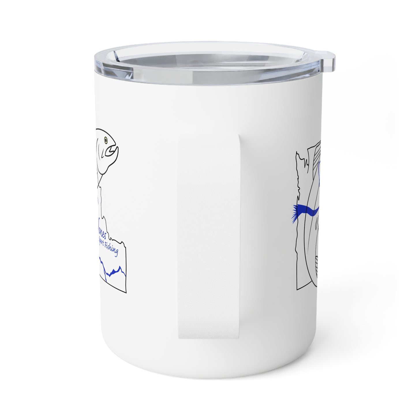 JSF Salmon Insulated Coffee Mug, 10oz