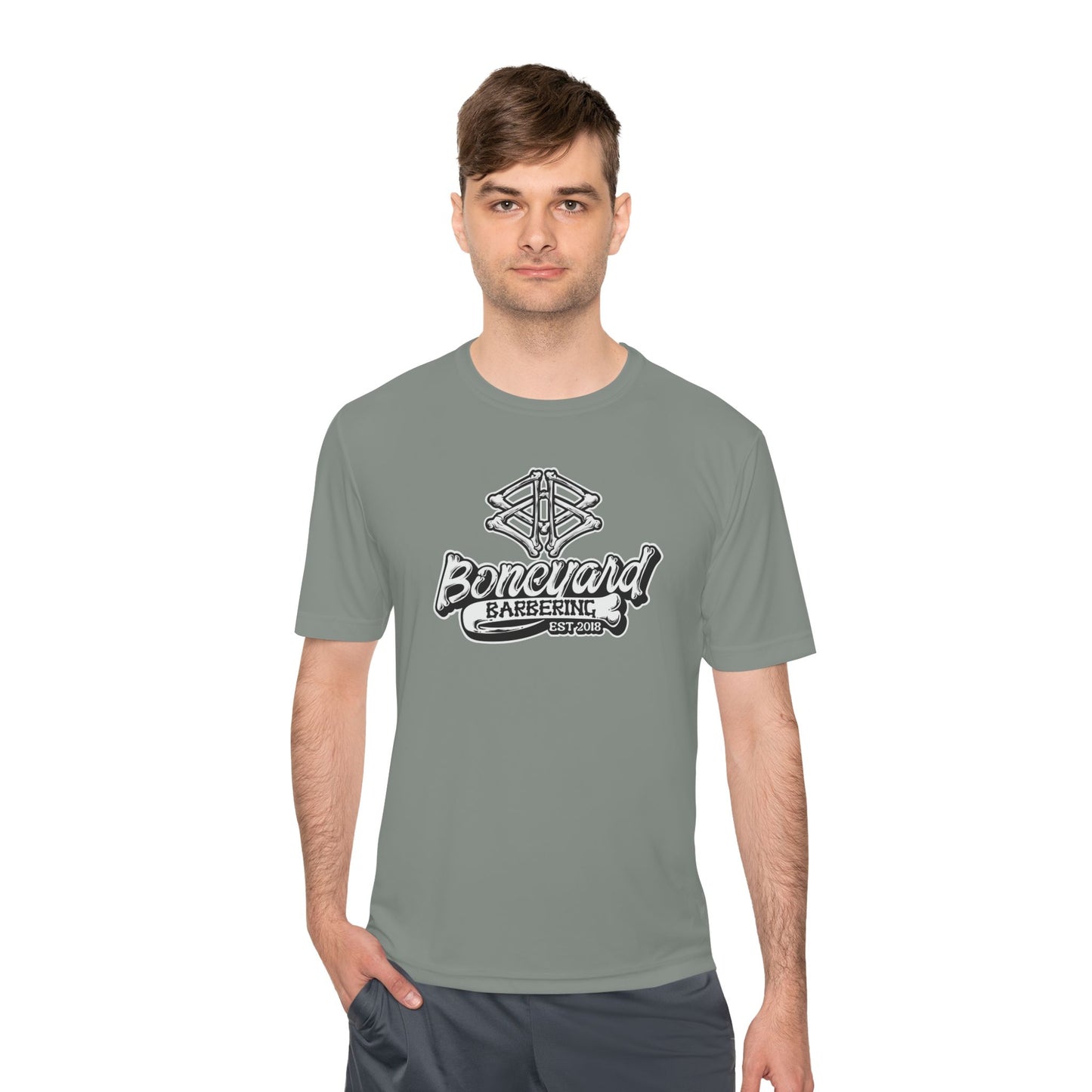 Boneyard Barbering Sport-Tek Logo Tee
