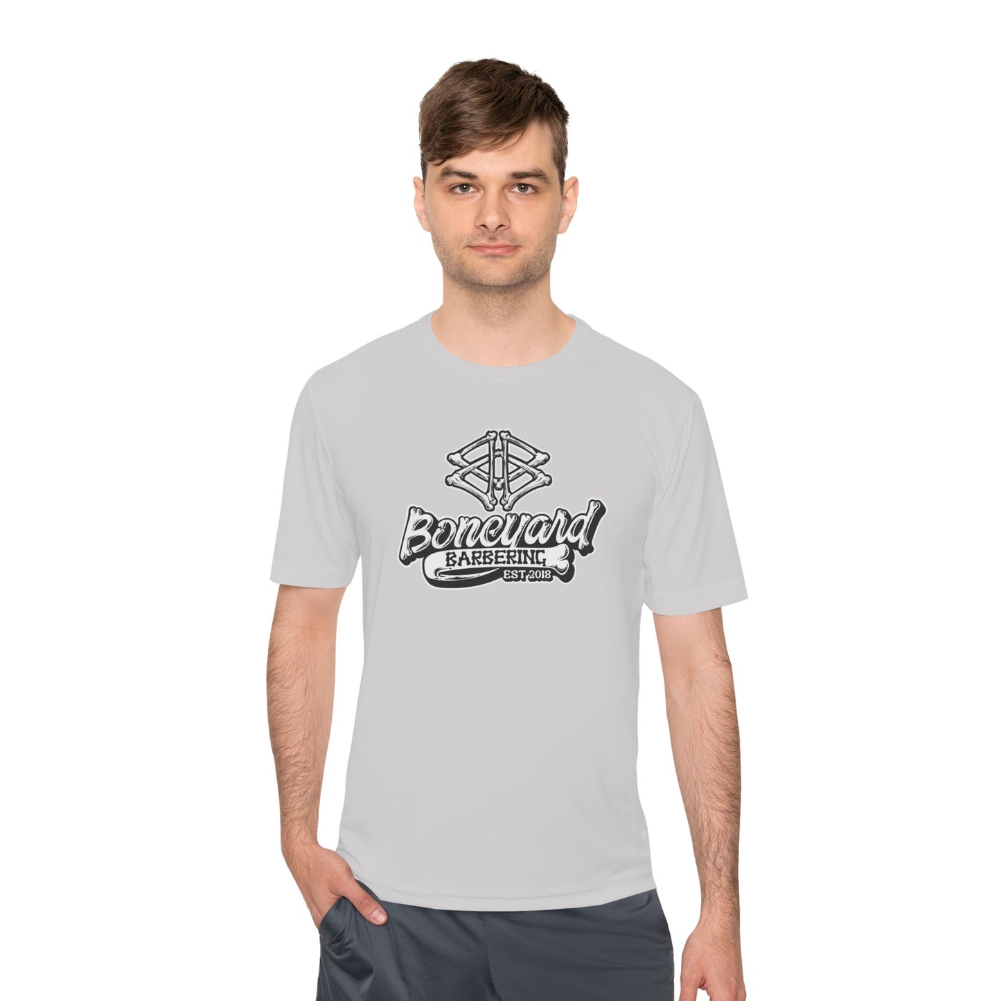 Boneyard Barbering Sport-Tek Logo Tee