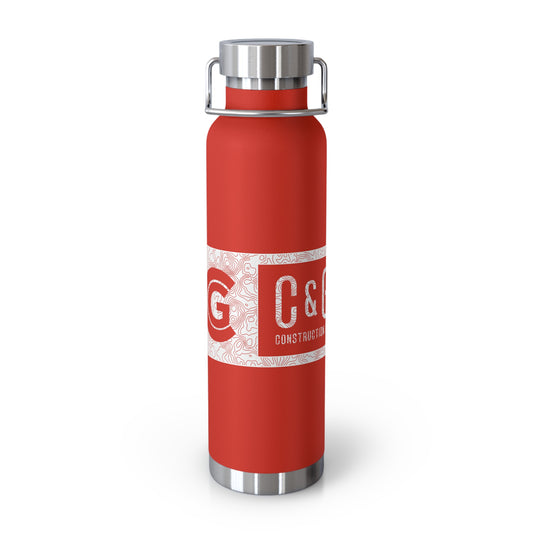 C&G Topo Insulated Bottle, 22oz