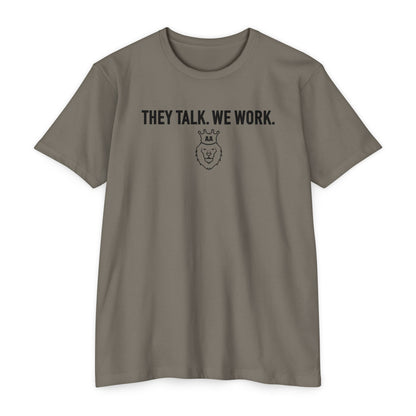 Adversity Athletes They Talk We Work Tee