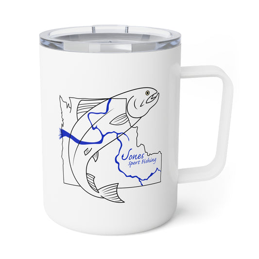 JSF Salmon Insulated Coffee Mug, 10oz