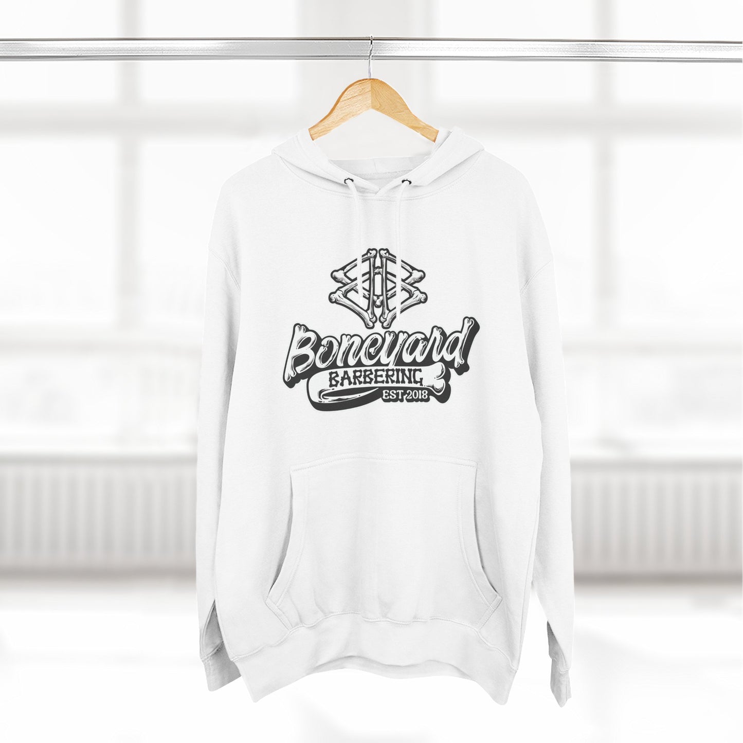 Boneyard Barbering Logo Hoodie