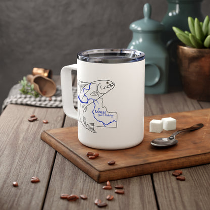 JSF Salmon Insulated Coffee Mug, 10oz