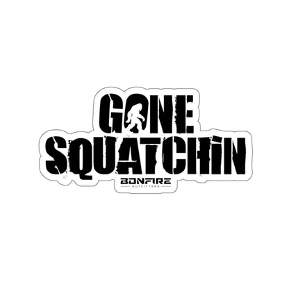 Gone Squatchin (Black) Sticker