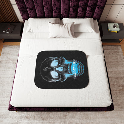 Bonfire Skull Sherpa Blanket