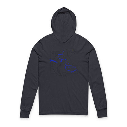 JSF Salmon Hooded Long Sleeve Tee