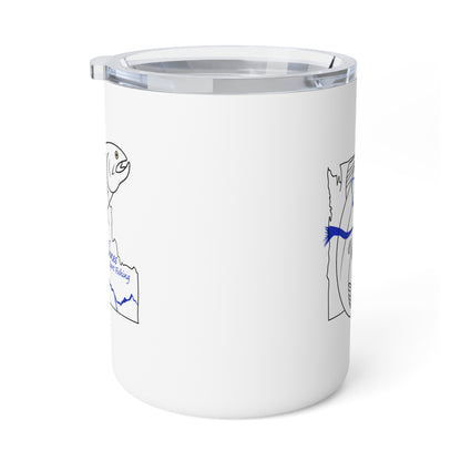 JSF Salmon Insulated Coffee Mug, 10oz