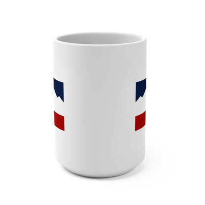 Beehive Statement Flag Mug (White)