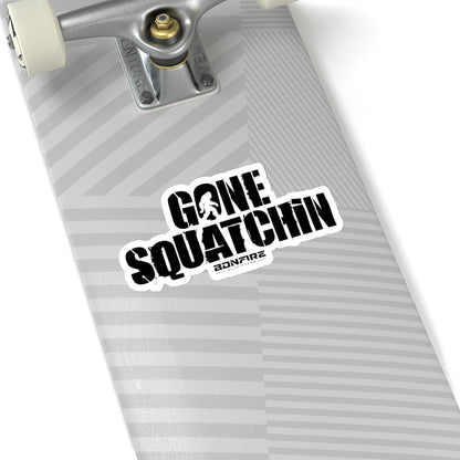 Gone Squatchin (Black) Sticker