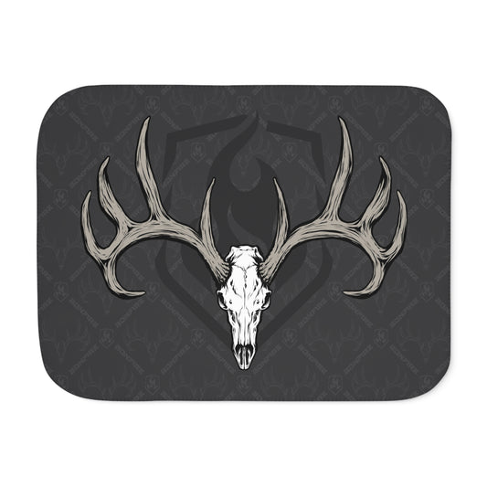 Whitetail Skull Sherpa Blanket