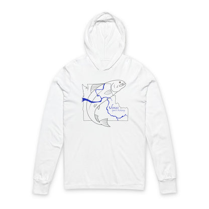 JSF Salmon Hooded Long Sleeve Tee