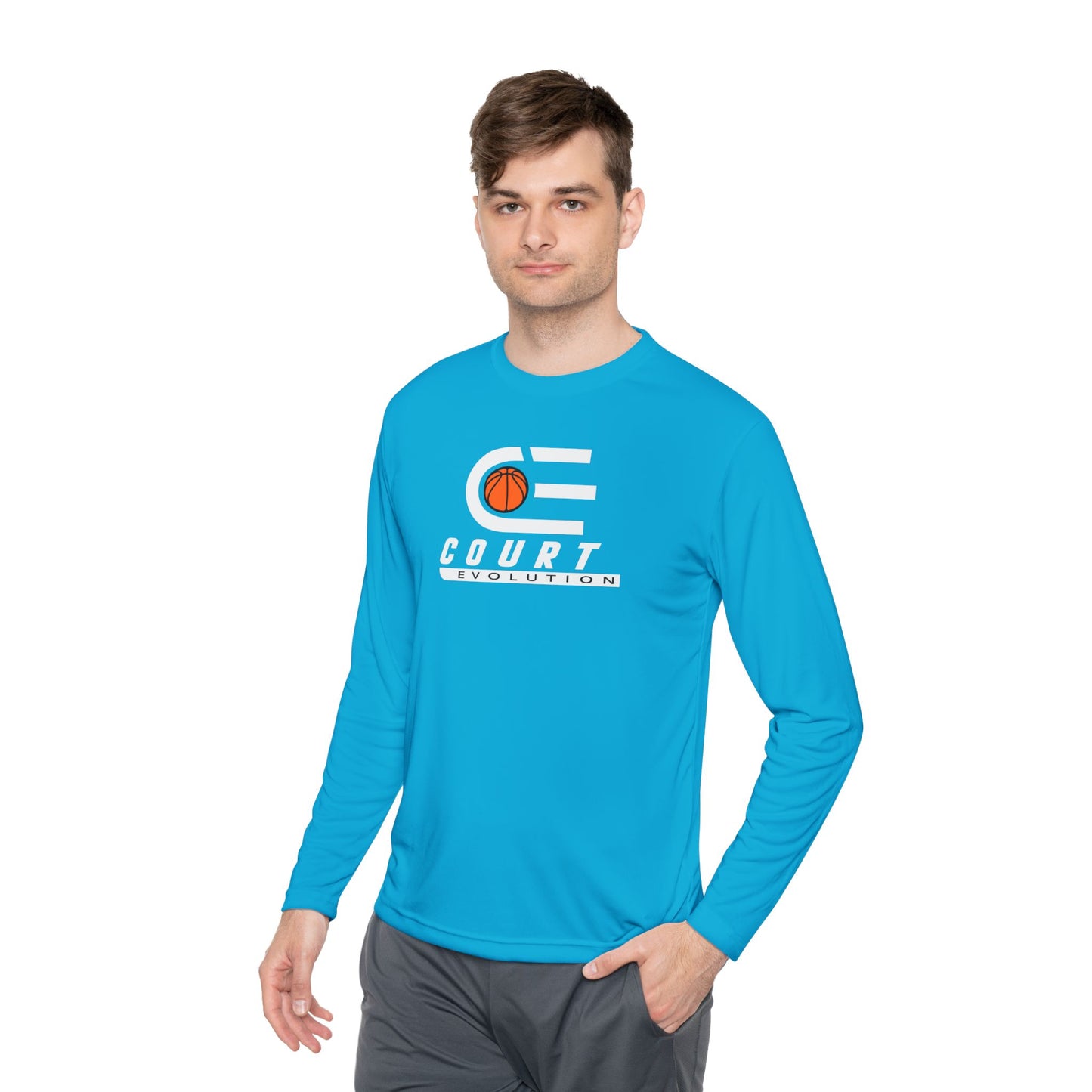 Court Evolution Logo Moisture-wicking LS Tee
