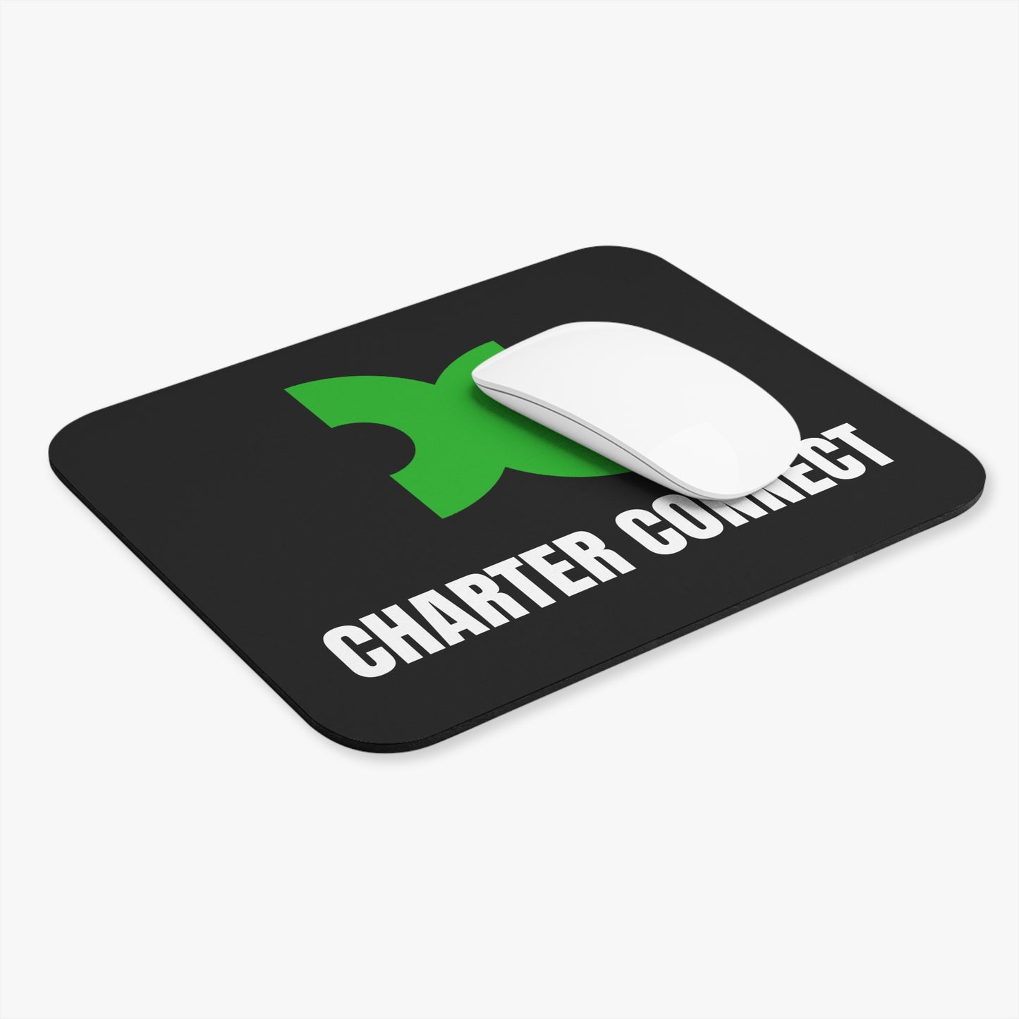 Charter Connect Rectangle Mouse Pad (Black)