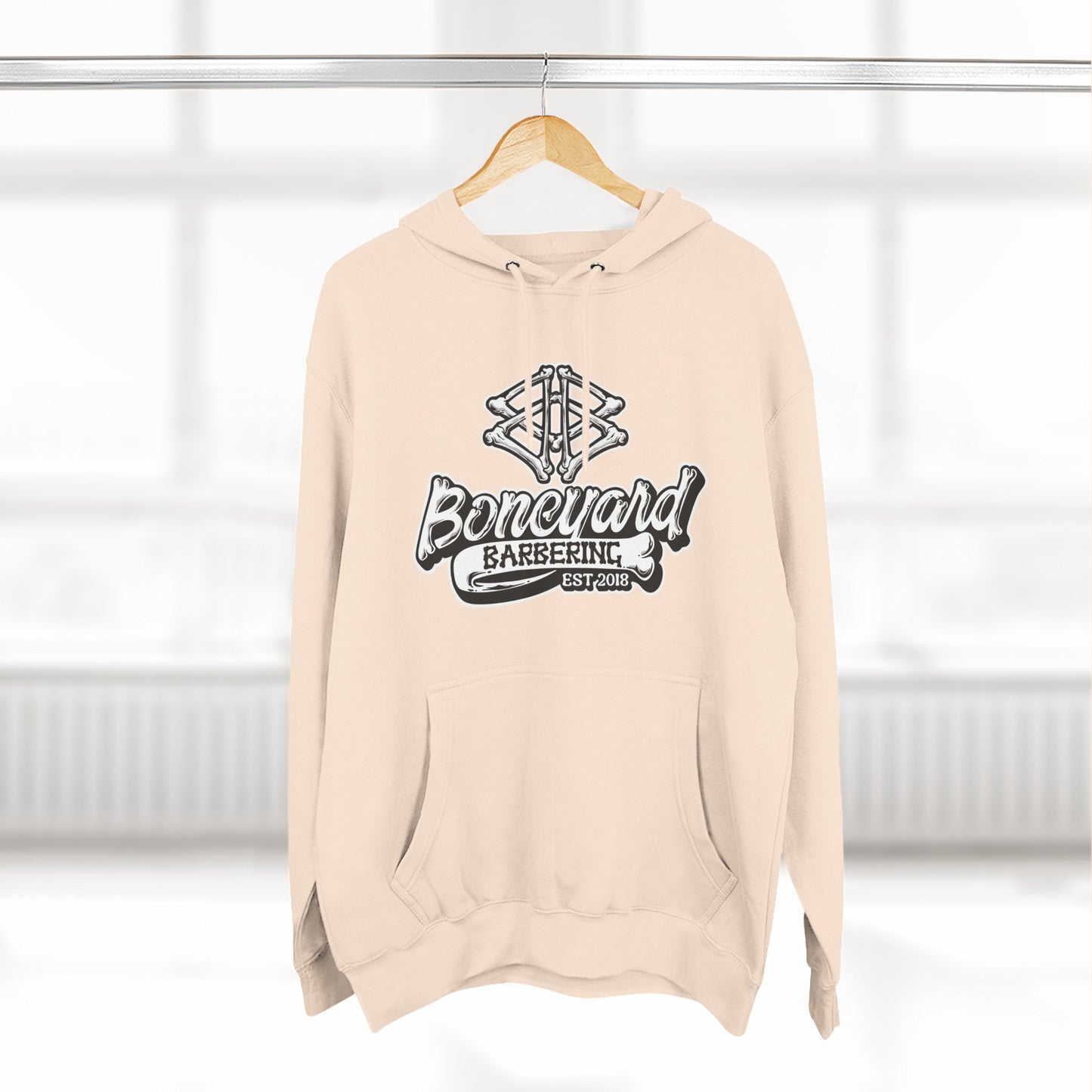 Boneyard Barbering Logo Hoodie