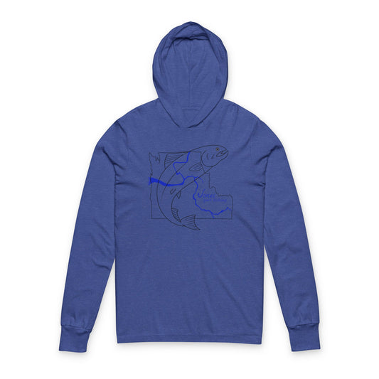 JSF Salmon Hooded Long Sleeve Tee
