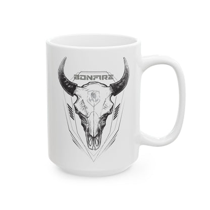 Bonfire Buffalo Skull Mug