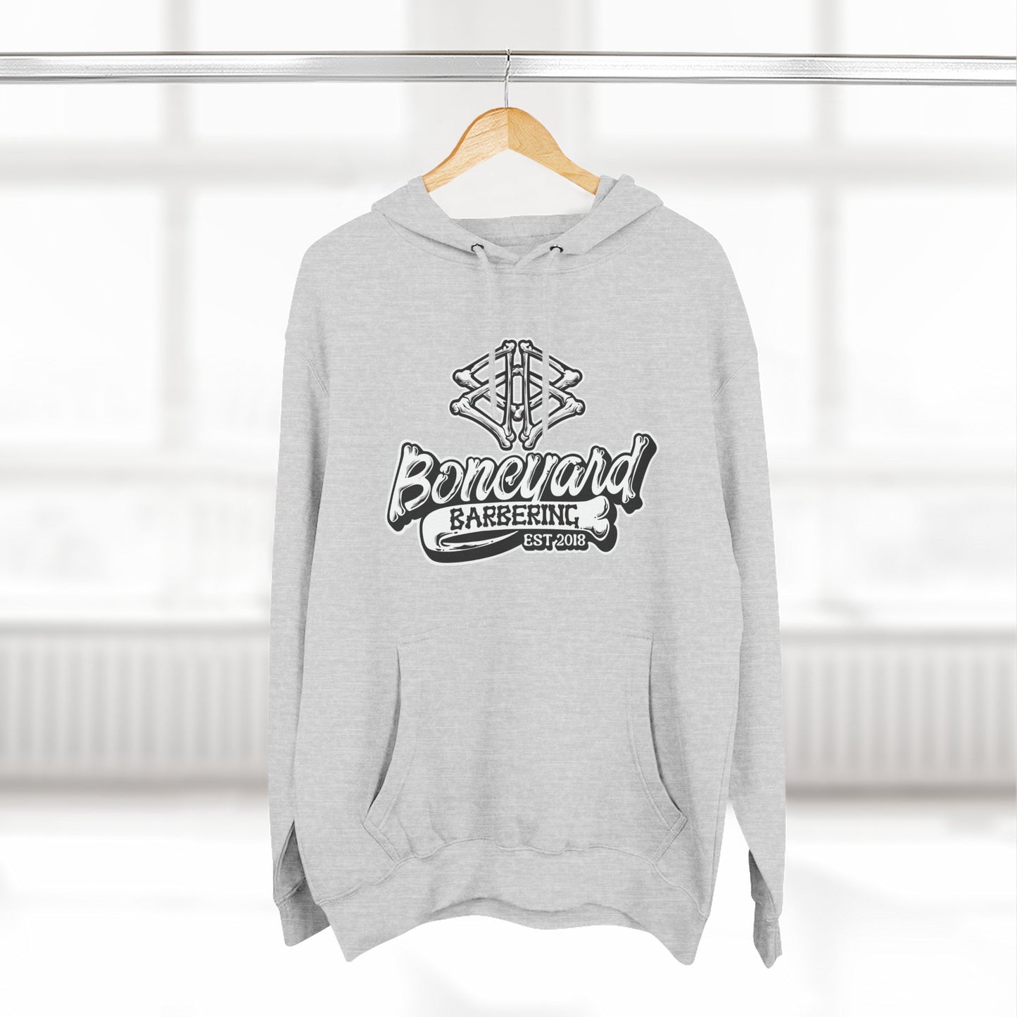 Boneyard Barbering Logo Hoodie