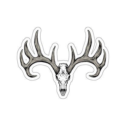 Whitetail Skull Sticker