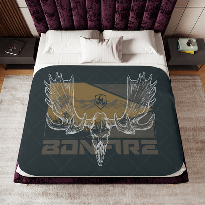 Moose Land Sherpa Blanket