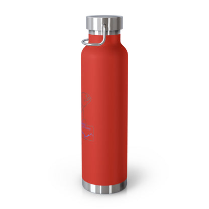 JSF Salmon Insulated Bottle, 22oz