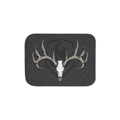 Whitetail Skull Sherpa Blanket