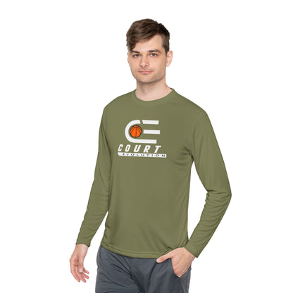 Court Evolution Logo Moisture-wicking LS Tee