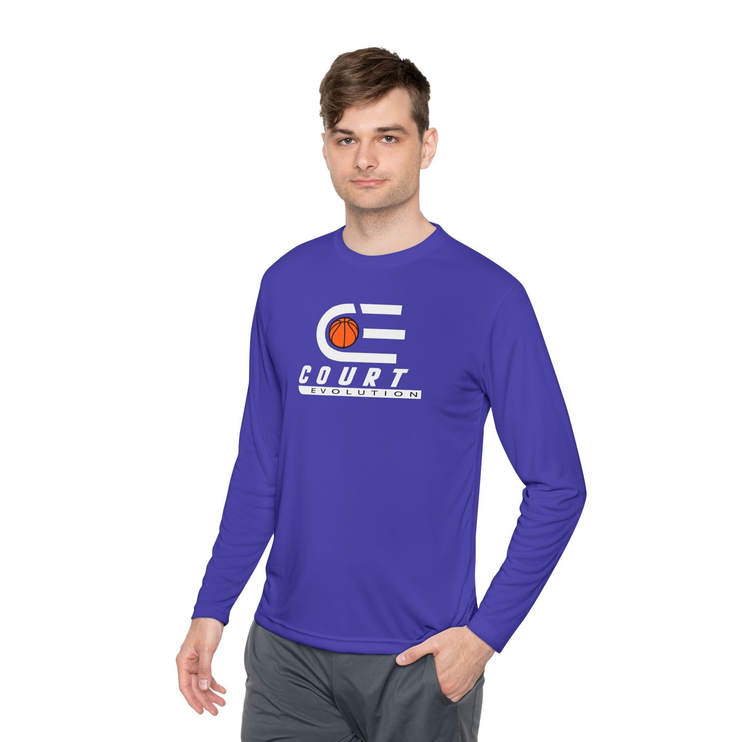 Court Evolution Logo Moisture-wicking LS Tee
