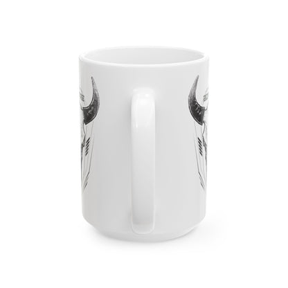 Bonfire Buffalo Skull Mug