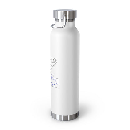 JSF Salmon Insulated Bottle, 22oz