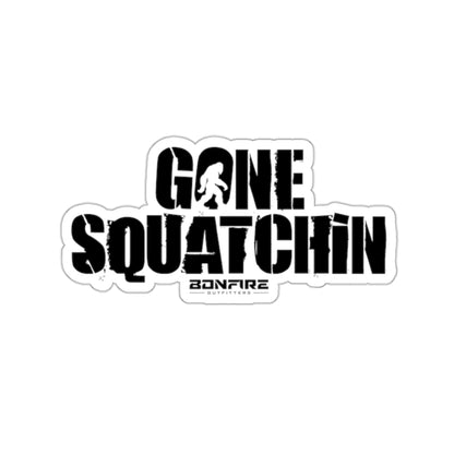 Gone Squatchin (Black) Sticker