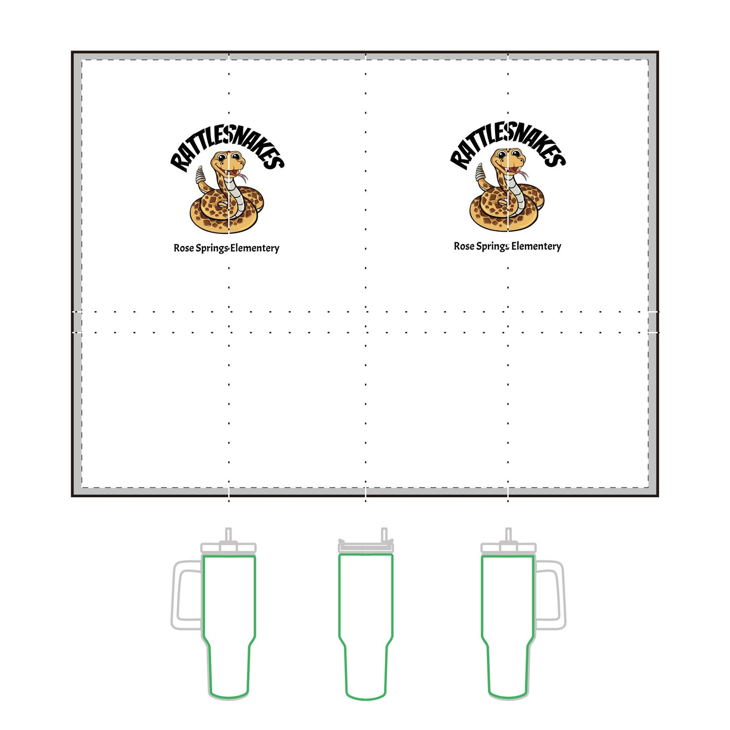 Rattlesnakes Vacuum Thermal Tumbler, 40oz