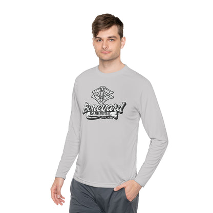 Boneyard Barbering Sport-Tek LS Logo Tee